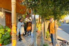 Alcalde visita obras en Villa La Unión y Callle San Pablo de Nilahue Cornejo