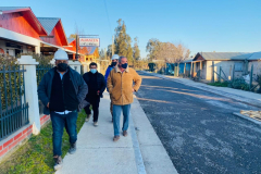 Alcalde visita obras en Villa La Unión y Callle San Pablo de Nilahue Cornejo