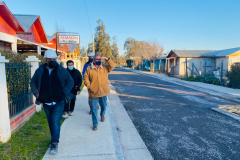 Alcalde visita obras en Villa La Unión y Callle San Pablo de Nilahue Cornejo