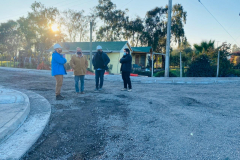 Alcalde visita obras en Villa La Unión y Callle San Pablo de Nilahue Cornejo