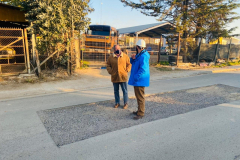 Alcalde visita obras en Villa La Unión y Callle San Pablo de Nilahue Cornejo