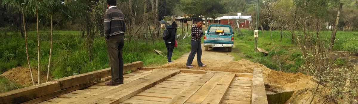 FAMILIAS DE CAMARICO, CELEBRÁN CONSTRUCCIÓN DE NUEVO PUENTE