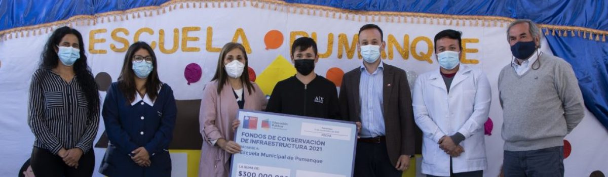 Escuela de Pumanque se adjudica $300 millones para conservación de infraestructura